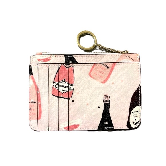Pink Champagne Kate Spade Laurel Way Bitsy Card Holder - Picture 2 of 10